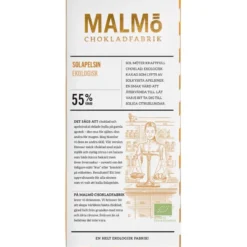 Tegel Mörk Mjölkchoklad Solapelsin 55%, 80 g