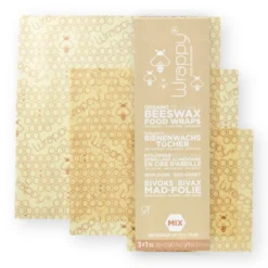 Återanvändbar Bivaxfolie - Mix Pack, 3 ark