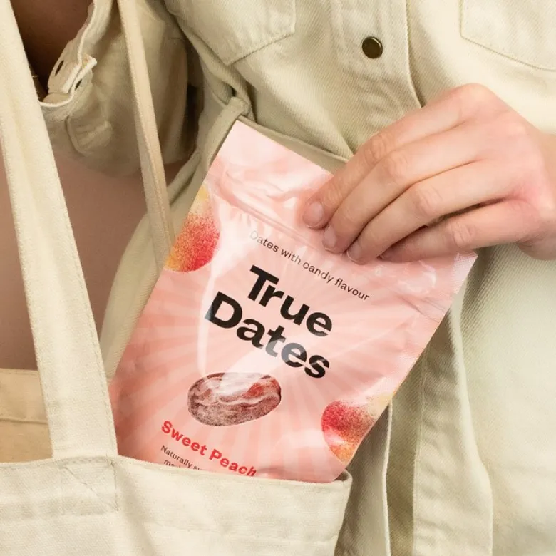 True Dates Dadlar Sweet Peach, 100 g