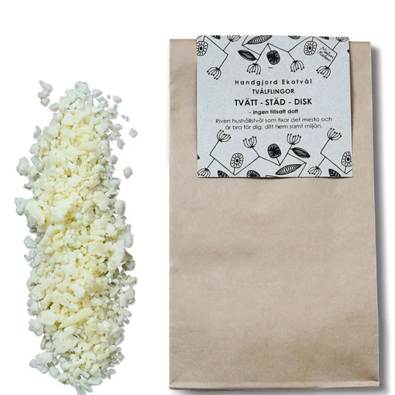 Tvålflingor för Tvätt, Städ & Disk - Utan parfym, 225 g