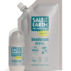 Unscented Refillable Roll-On Deodorant