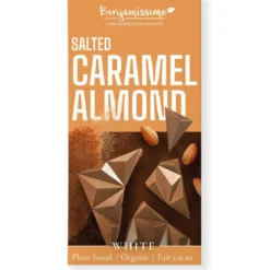 Vit Choklad med Salt Karamell & Mandel, 60 g